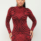 Aminal Jacquard Midi Dress W/ Lurex