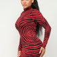 Aminal Jacquard Midi Dress W/ Lurex