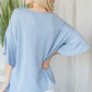 Flared Sleeve Basic Shortsleeve Top