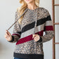 Animal Color Block Hoodie