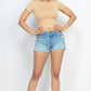 Short Sleeve Roundneck Crop Top