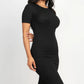 Ribbed Bodycon Midi Dress