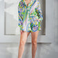 Button Down Shirt With Short Pants Set