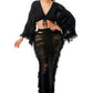 Distressed Long Skirt Set