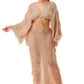 Distressed Long Skirt Set