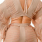 Distressed Long Skirt Set