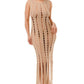 Cut Out Fringe Dress