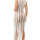 Cut Out Fringe Dress