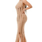 Cut Out Fringe Dress