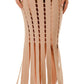 Cut Out Fringe Dress
